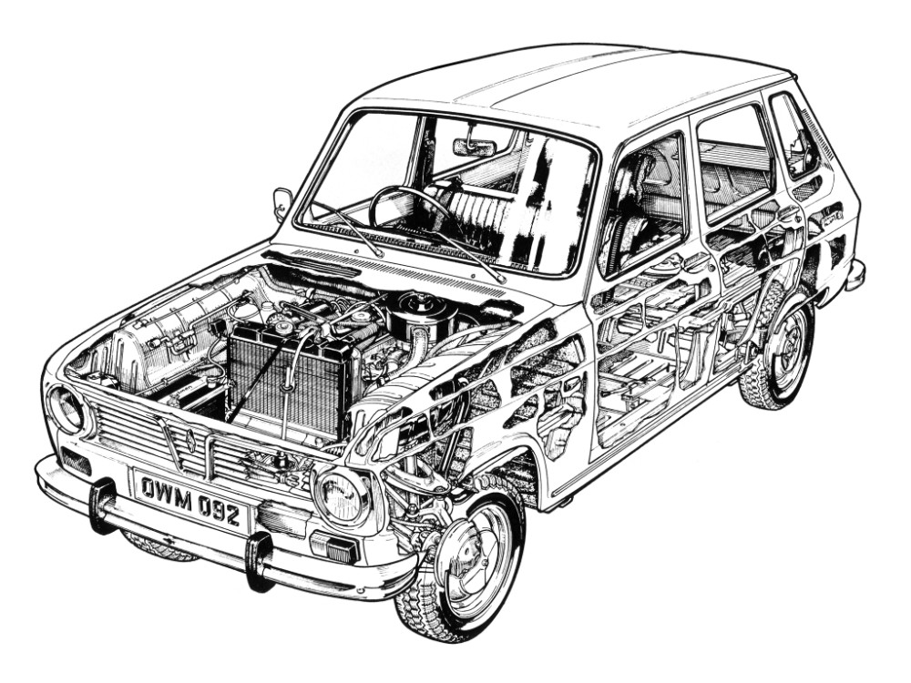 écorché Renault 6