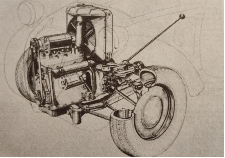 Fiat 500 topolino moteur