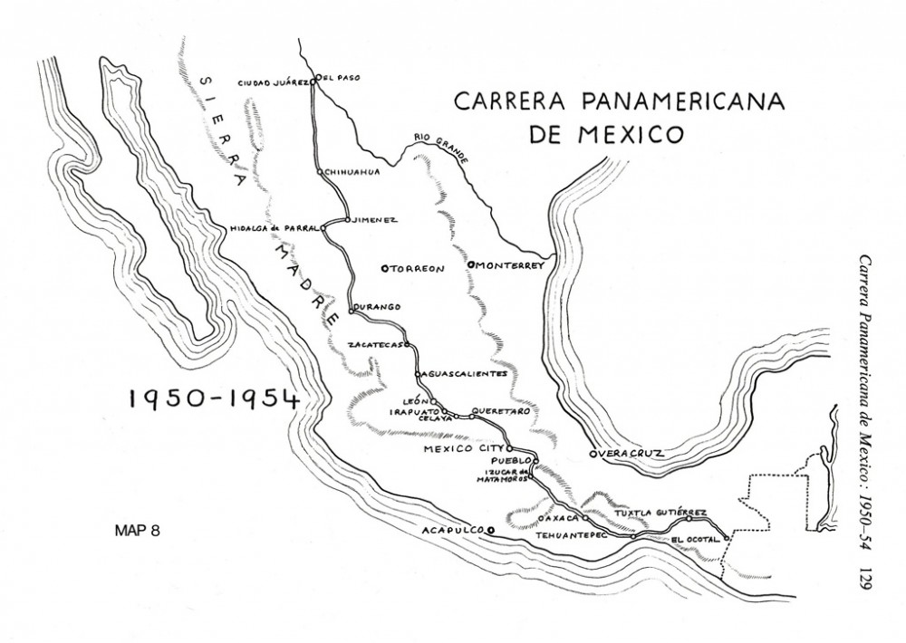 Carte de la course 1950 