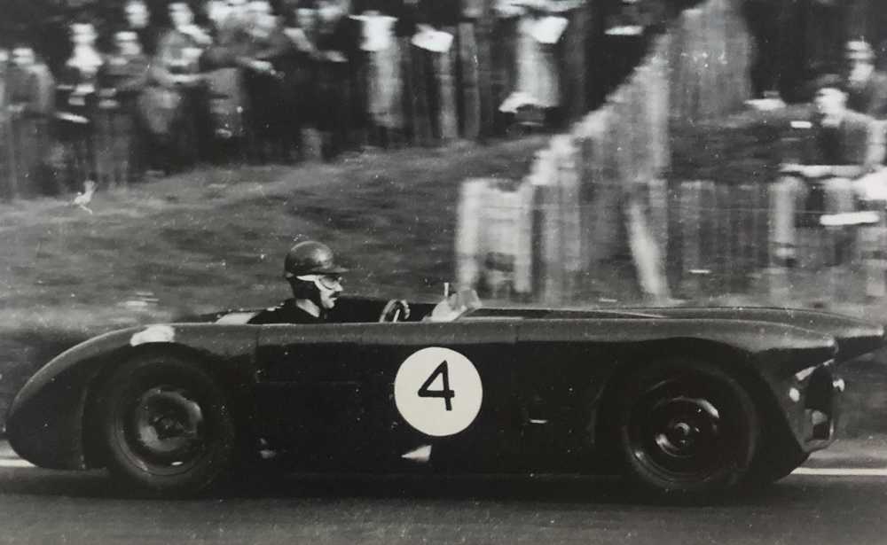 Archie Scott-Brown au volant de BHL 1 à Crystal Palace en 1954 lors du Anerley Trophy 